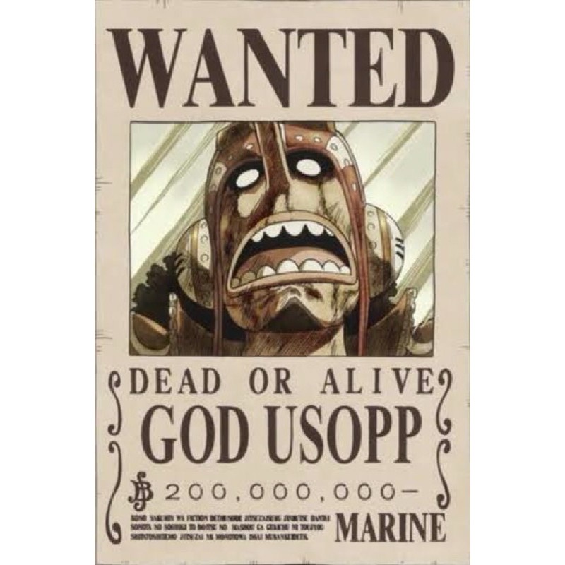 One Piece Poster High Quality Paper Japan One Pice Wanted Poster Shopee Philippines