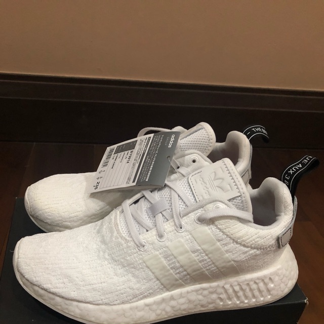 Adidas NMD R2 Triple White Womens 6.5 | Shopee Philippines