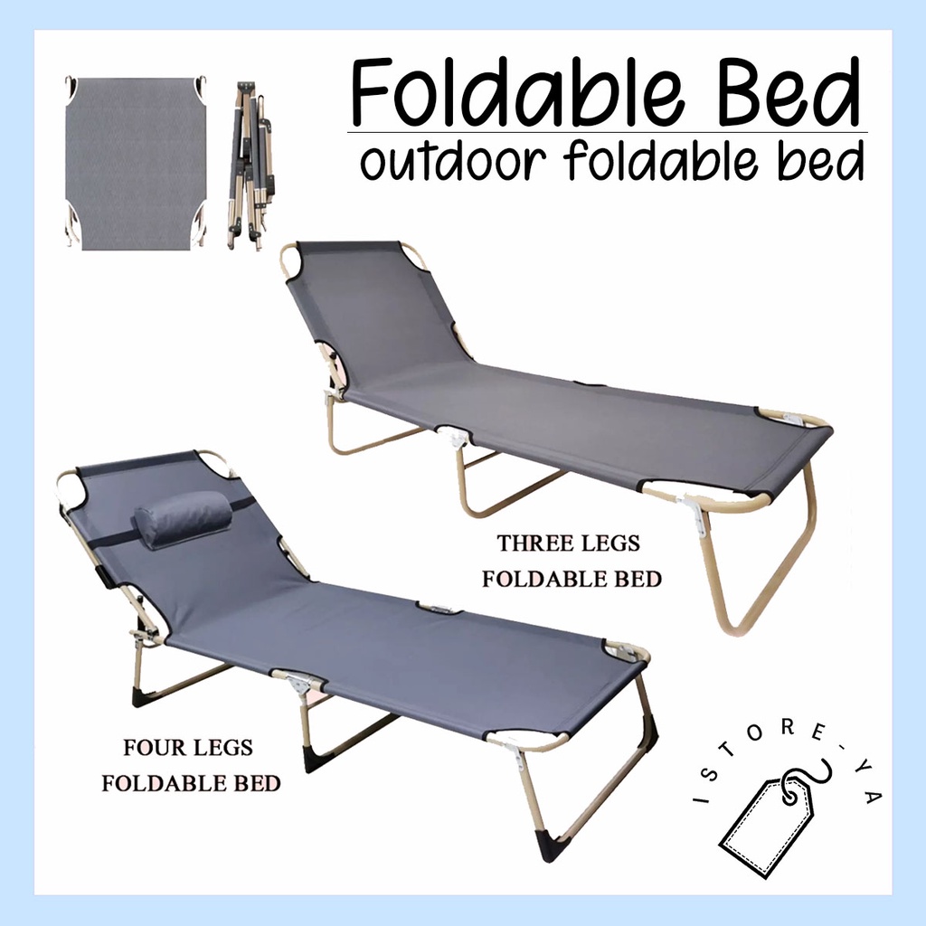 ISTOREYA Foldable Bed 22*68" inches Bluegrey Folding Bed Portable Bed
