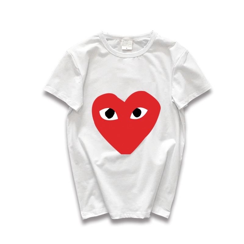 white comme des garcons t shirt