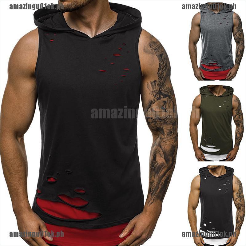 gym tank hoodie