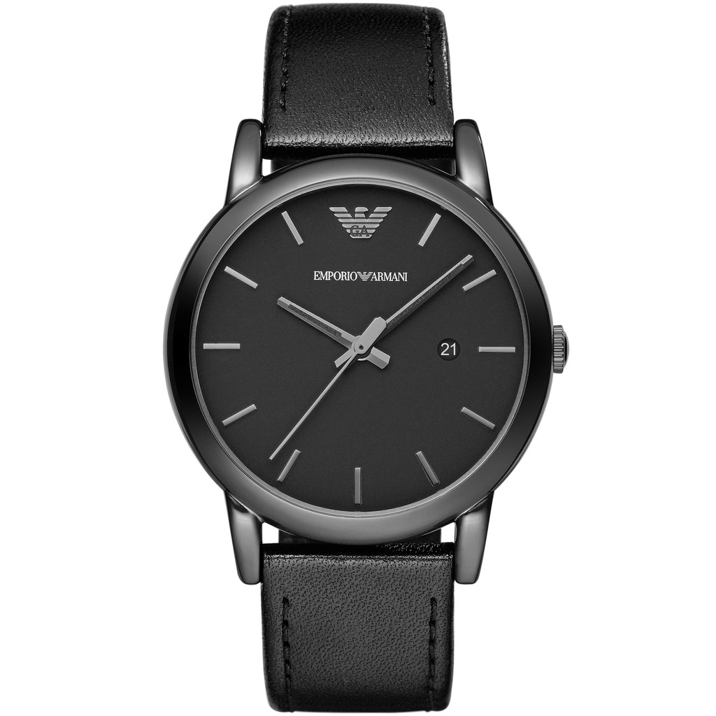 armani black strap watch