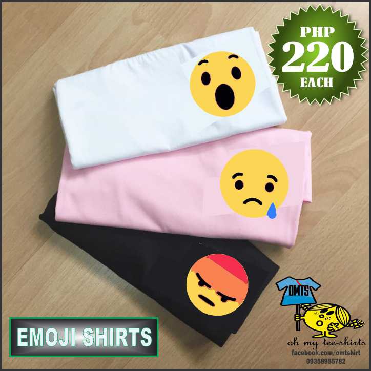 Pocket Size Emoji Shirts Shopee Philippines - angel emoji sweater roblox