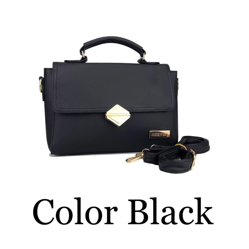 nine west black sling bag