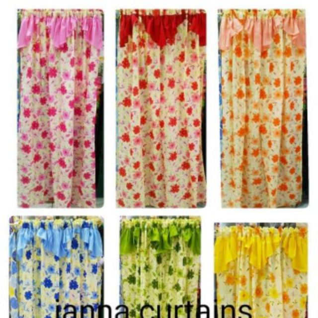 Geena Silk Curtains Janna Shopee Philippines