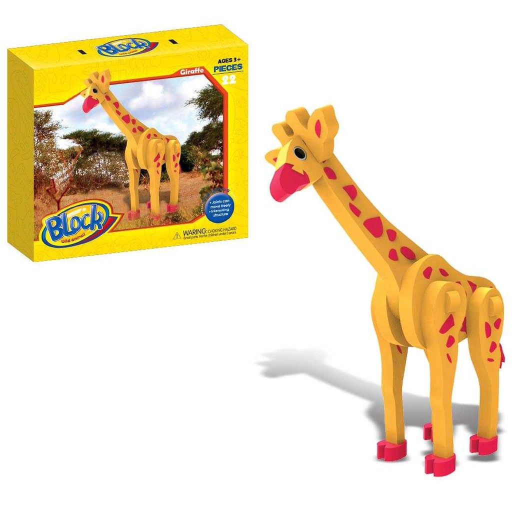 Giraffe 3D 13x7inch- Animals Puzzle Educational Toy Crafts / DIY for Kids  Safari Jungle toddler | Shopee Philippines