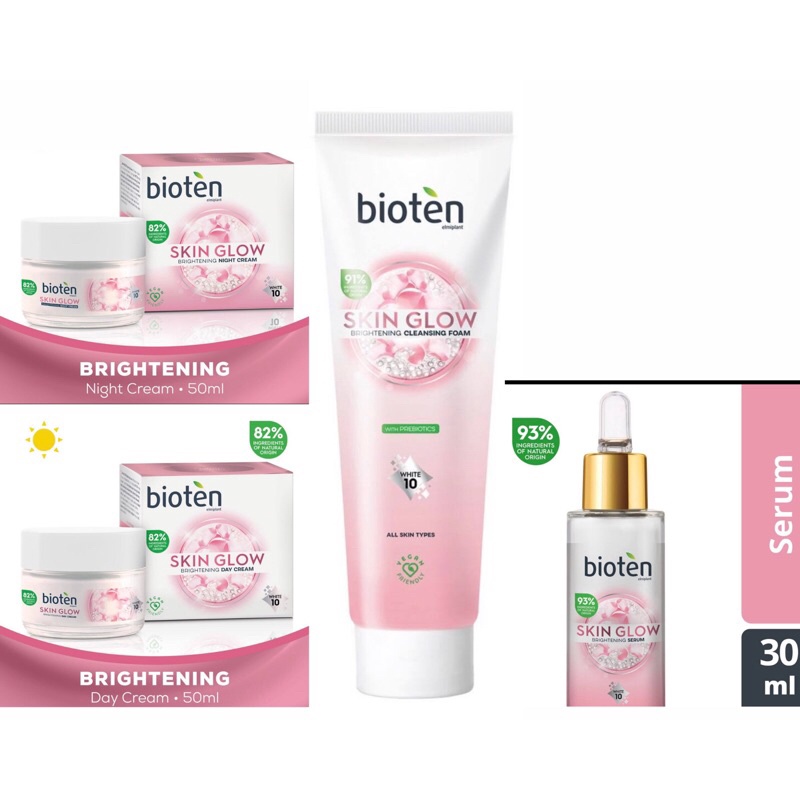 Bioten Skin glow facial wash/serum/day & night Shopee Philippines