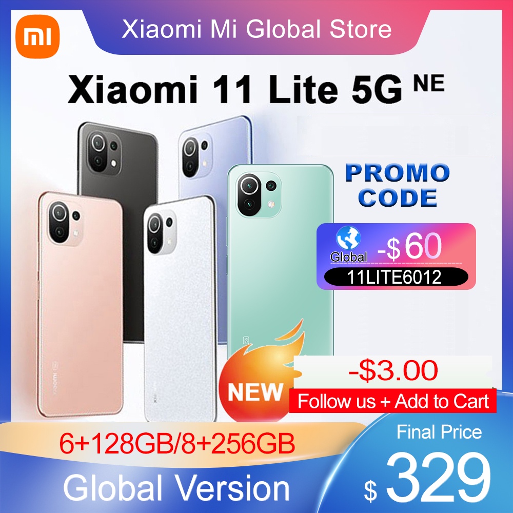 Global Version Xiaomi 11 Lite 5G NE Smartphone 6GB/8GB RAM 128GB