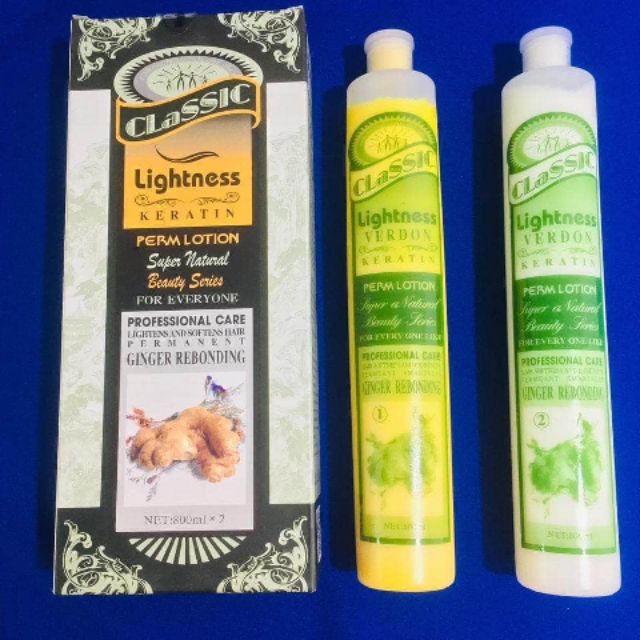 Lightness Classic Keratin Perm Lotion Ginger Rebonding Shopee Philippines