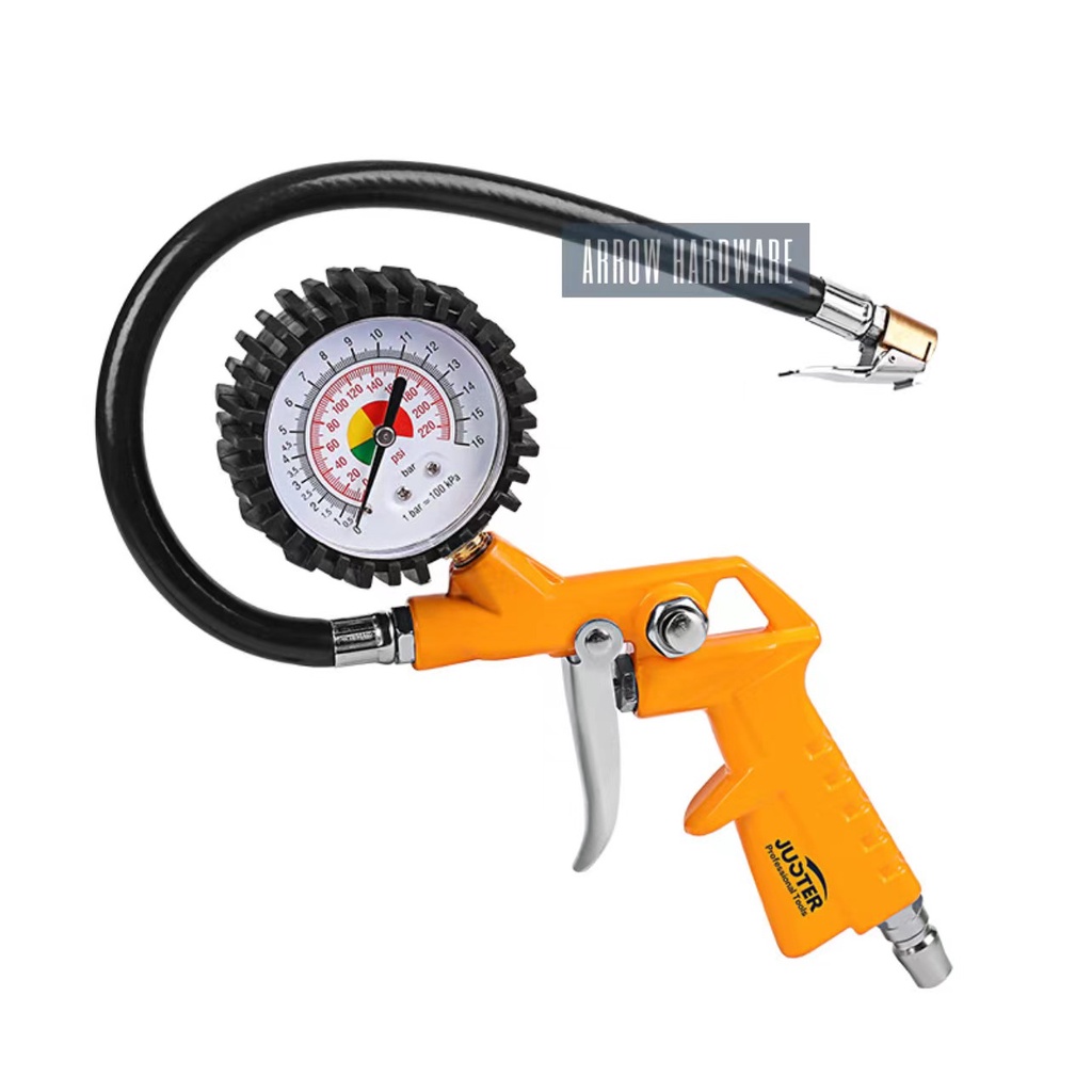 Juster Air Tire Inflating Gun Clip On (40cm) Pistol Grip Shopee