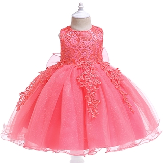 Girl Party Wear Western Dress Baby Girl Party Dress Children Frocks Designs One Piece Party Girls Dresses Shopee Philippines