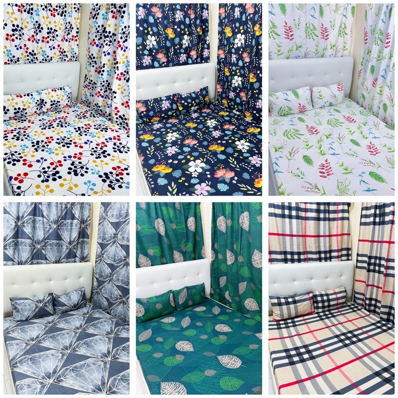 CANADIAN COTTON 3 IN 1 BEDSHEET (1 FITTED BEDSHEET WITH 2 PILLOWCASE