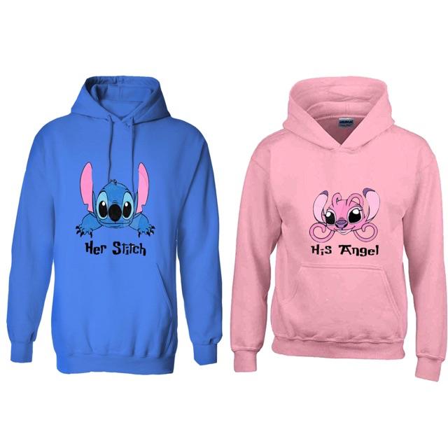 stitch and angel couple shirt