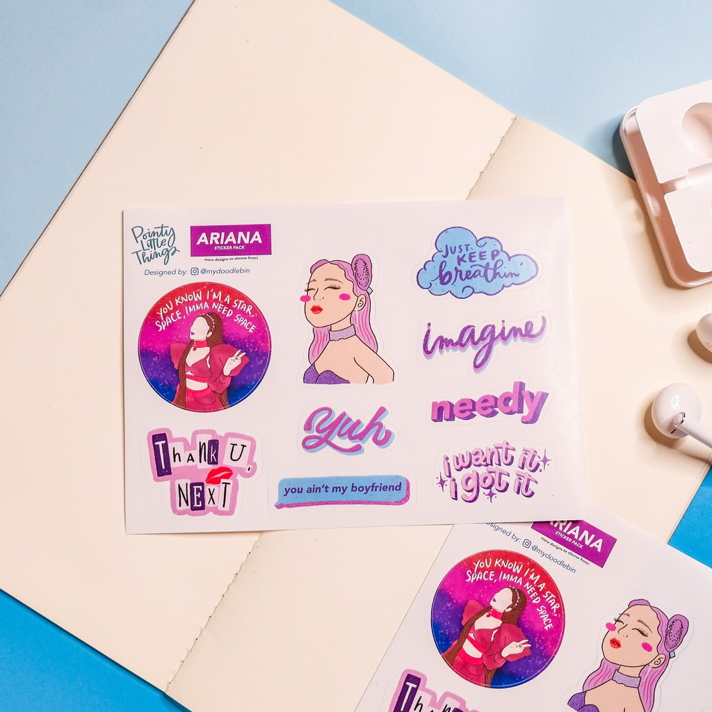 ariana grande sticker sheet shopee philippines