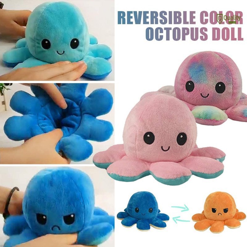 Details about   Octopus Plush Reversible Flip Stuffed Toy Soft Animal Home Accessories Baby NGR 