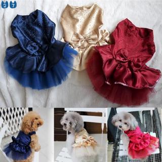Summer Dog Dress Pet Dog Clothes for Small Dog Wedding Dress Skirt Puppy Clothing Spring Fashion Jean Pet Clothes XS-XXL