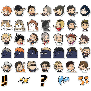 100pcs set japanese anime haikyuu graffiti sticker waterproof skateboard phone decor shopee philippines