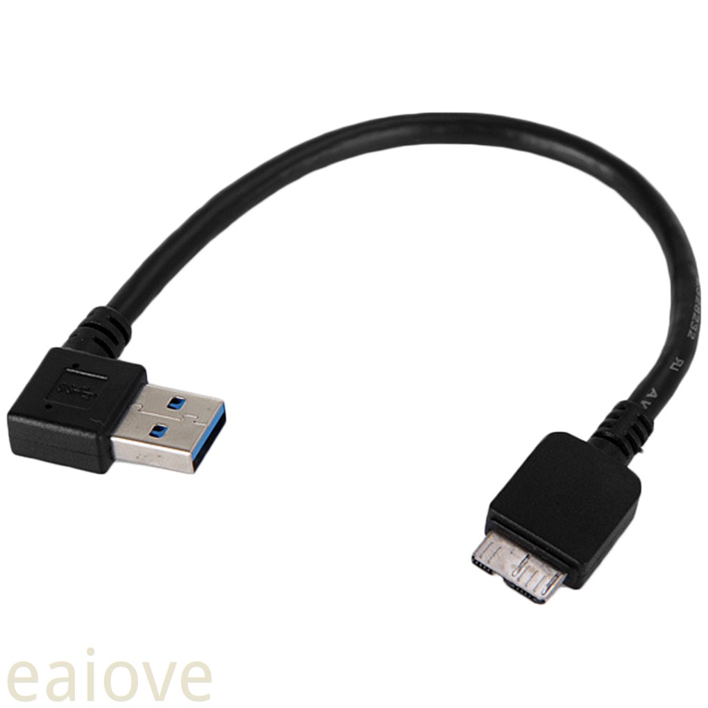 Eaiove Usb 3 0 A Angled 90 Degree To Micro B Data Cable External Hard Drive Disk Hdd High Speed Ssd Data Cord Shopee Philippines
