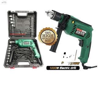 ▣Makita hammer drill 2in1 Electric Impact Drill and grinder Set Grinding Bit (grinder Disc and Drill