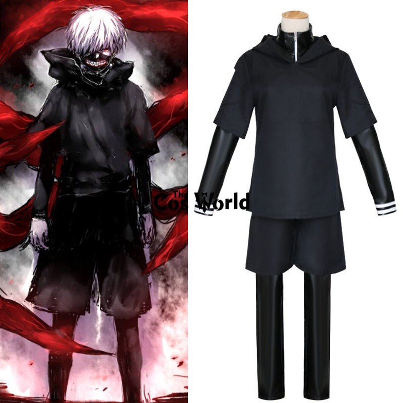 Tokyo Ghouls Ken Kaneki Shirt Coat Shorts Pants Hoodie Uniform Outfit Anime Cosplay Costumes Shopee Philippines