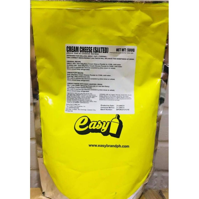 EASY BRAND CREAM CHEESE (SALTED POWDER) Shopee Philippines