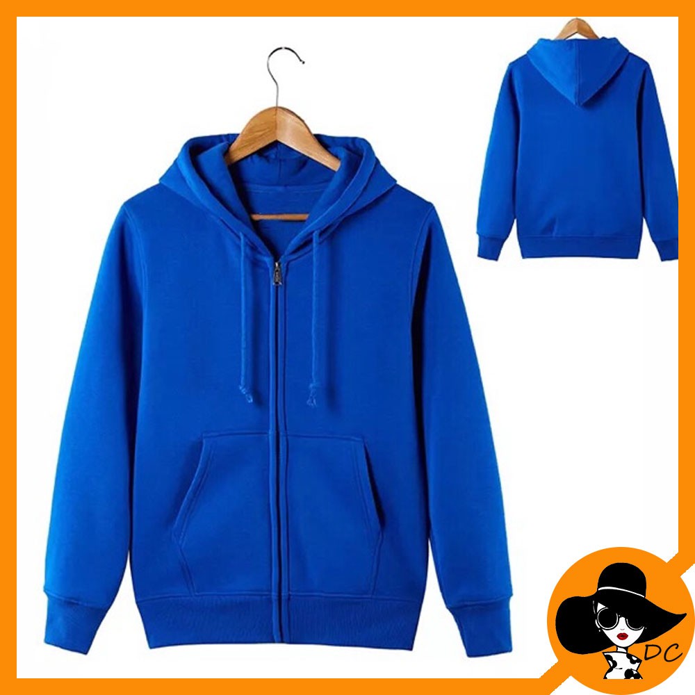 blue jacket with hoodie