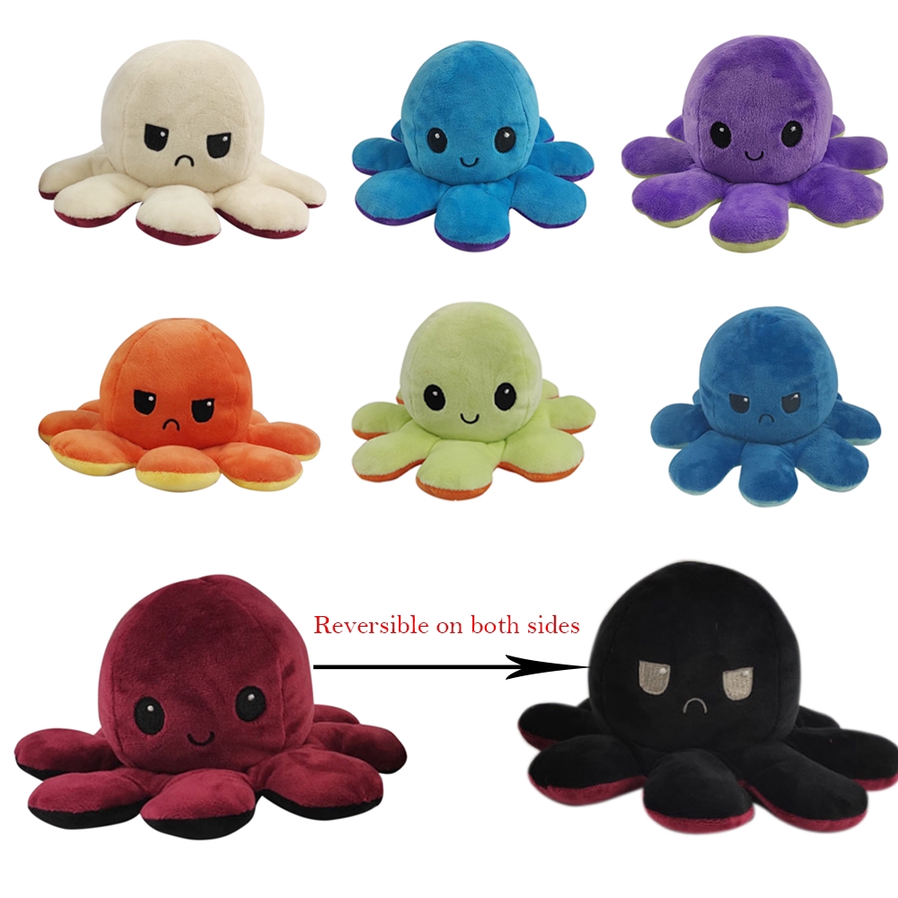 MUM REVERSIBLE BIPOLAR TEETURTLE OCTOPUS TOY PLUSH TEETURTLE TIKTOK