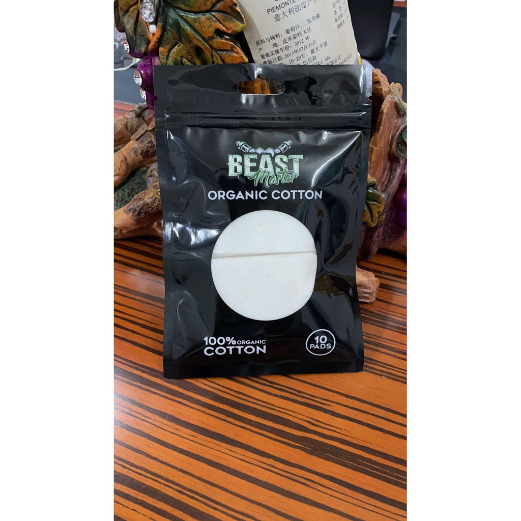 Legit BeastMaster 10pads Cotton Vaping Pads ORGANIC MUJI COTTON presyo ₱18