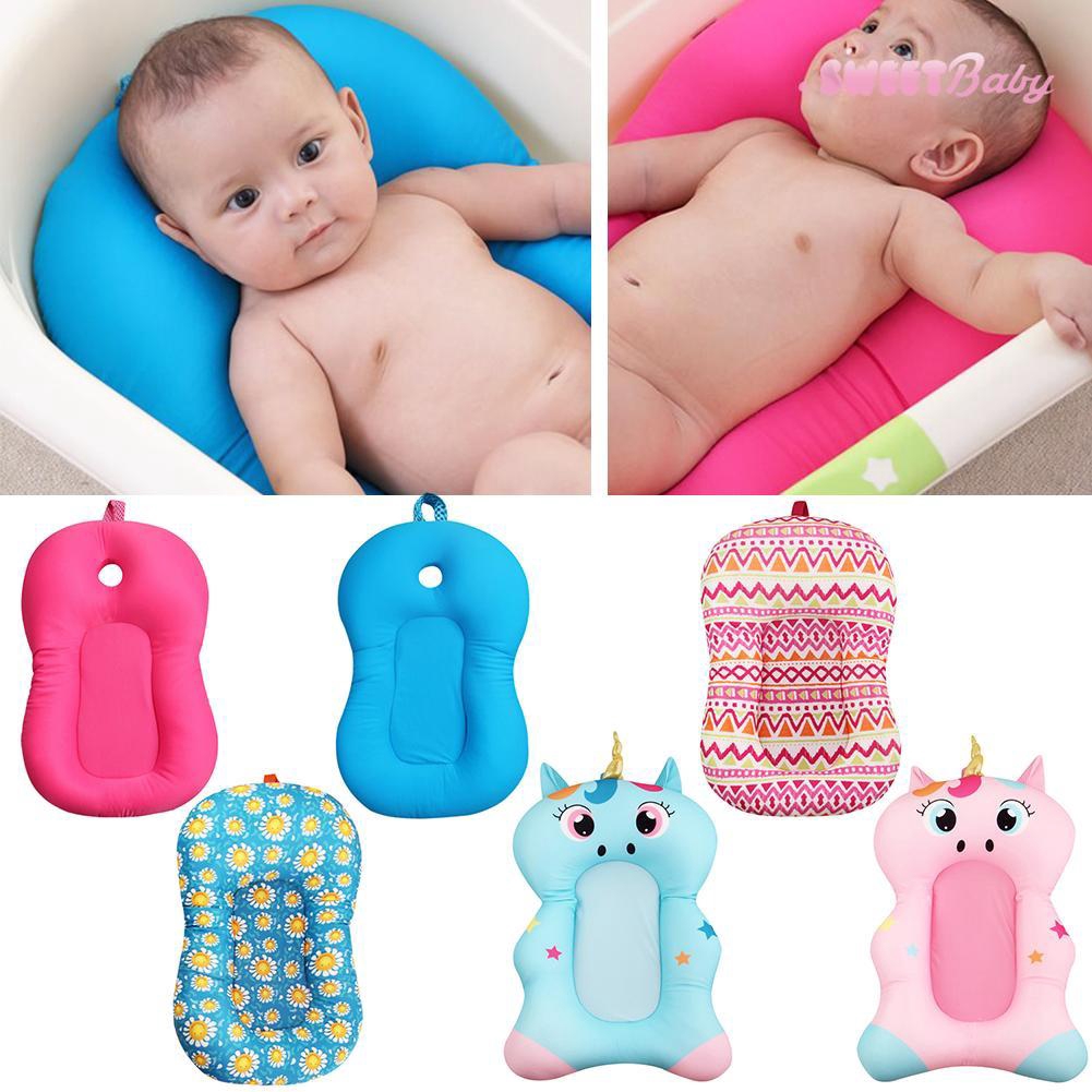 Portable Baby Non Slip Bath Cushion Bathtub Mat Infant Safety Seat