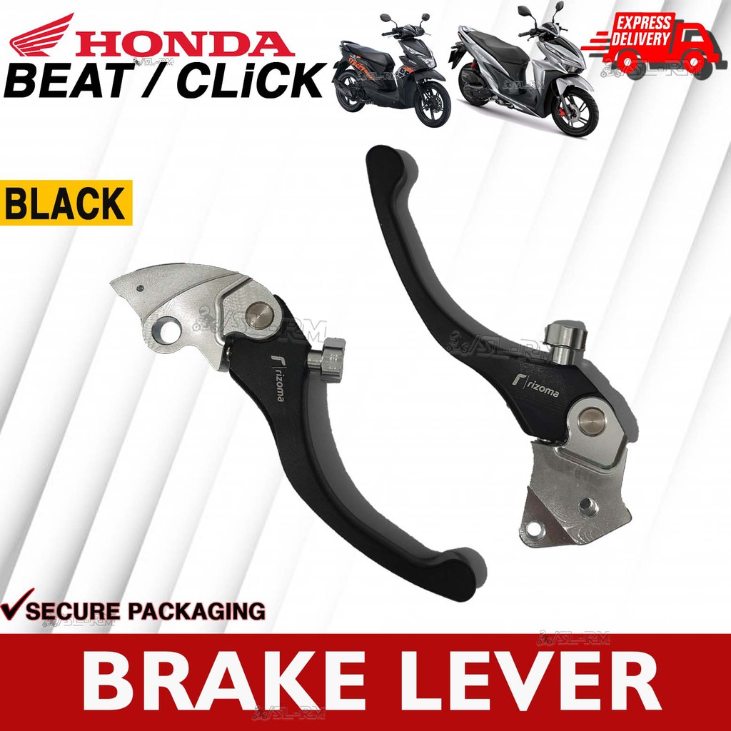 Honda Click V1/V2 Honda BeatFI Combi Brake Lever BLACK Rizoma Shopee