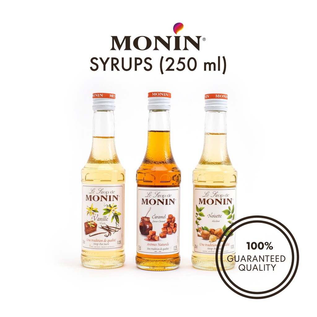 Monin Syrup Ml Vanilla Caramel Hazelnut Salted Caramel Passion