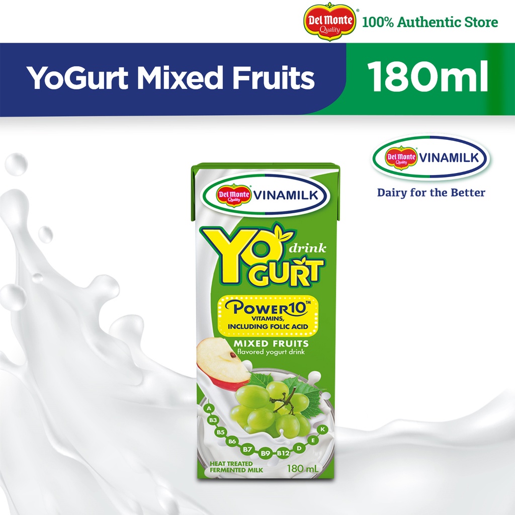 DEL MONTE VINAMILK YoGurt™ Mixed Fruits Drinkable Yogurt with Power 10