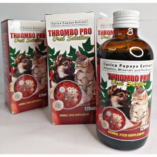 [FC REYES AGRIVET] 1 bottle Thrombo Pro Oral Solution 120ml Animal Feed Supplement / ASO PUSA DOGS C