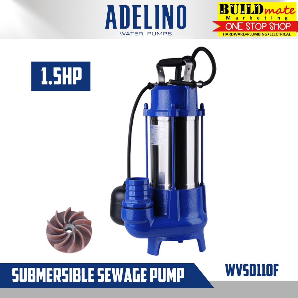 Adelino Submersible Sewage Pump 1.5HP WVSD110F Shopee Philippines