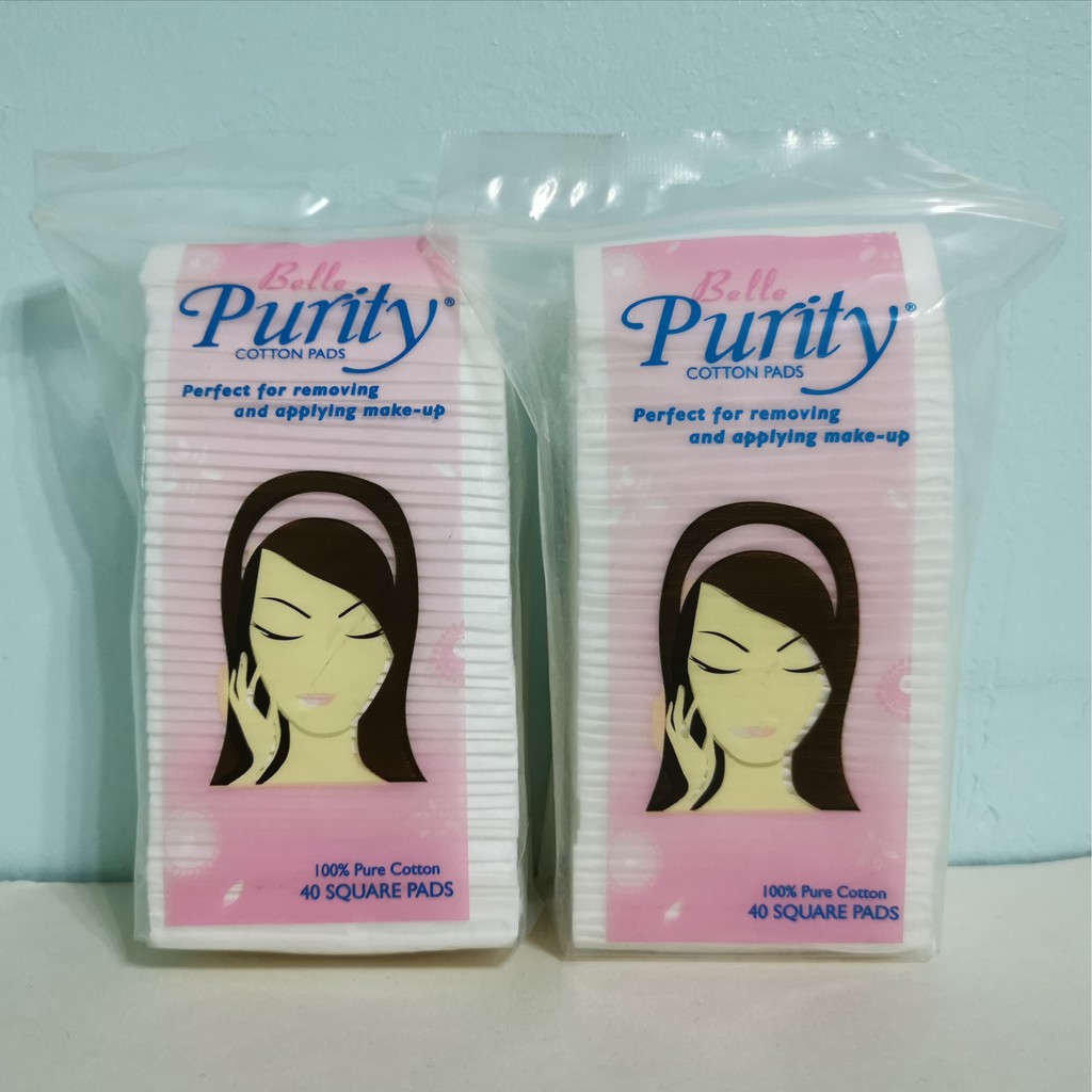 Belle Purity Cotton Pads 40s x 2packs 