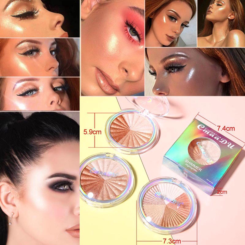 multi color highlighter makeup