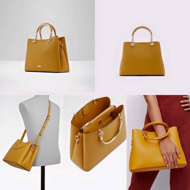 aldo mustard yellow bag