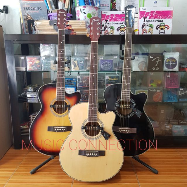 Davis 40' Acoustic Guitar with Detachable Pickup Shopee Philippines