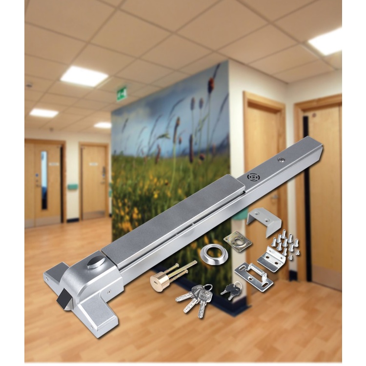 Fire door lock fire door lock escape lock push rod lock flat push type safety channel lock