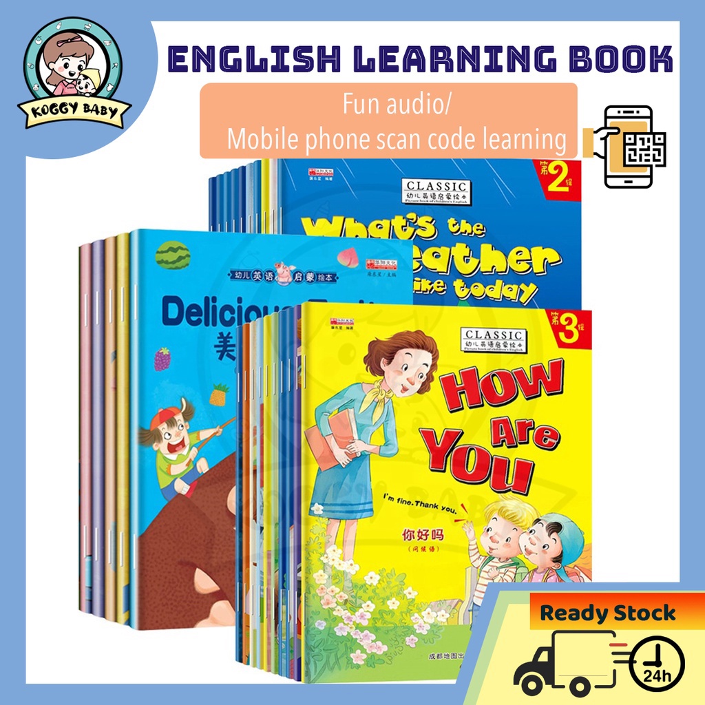 30 Early Childhood Education Storybooks Full Color Coated Paper Bedtime