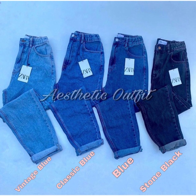 vintage blue mom jeans