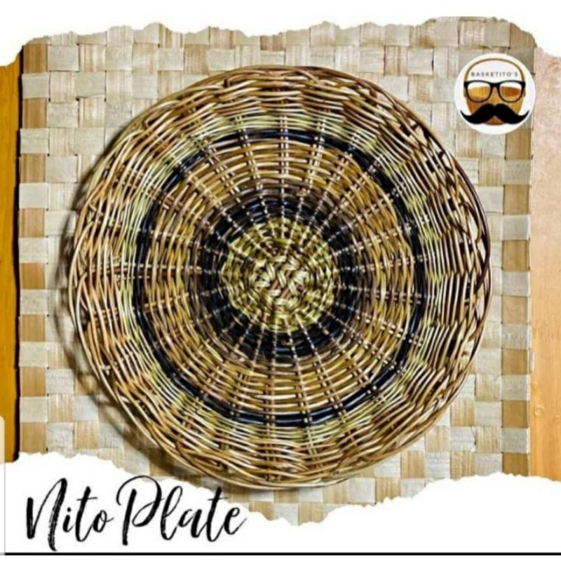 20pcs Nito plate Rattan handmade Shopee Philippines