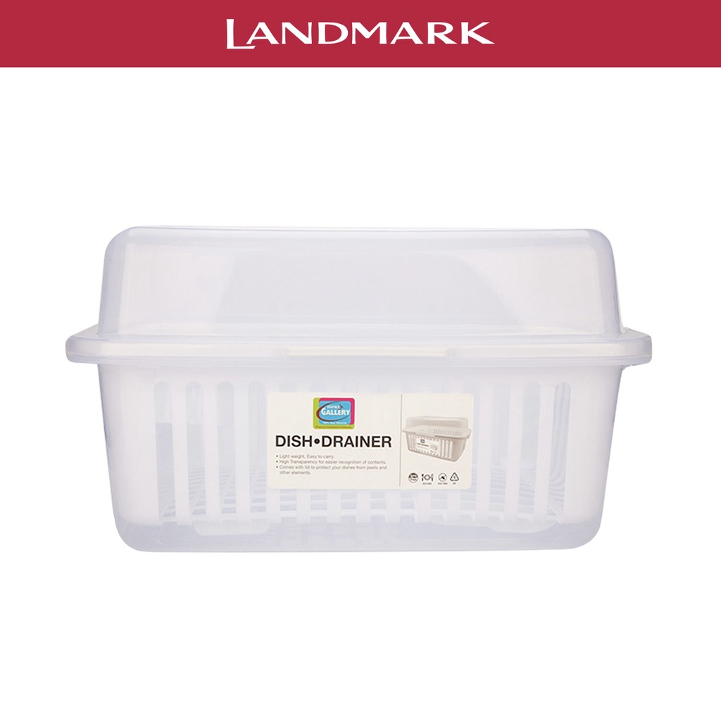 Home Gallery Dish Drainer Large with Cover Clear Shopee Philippines