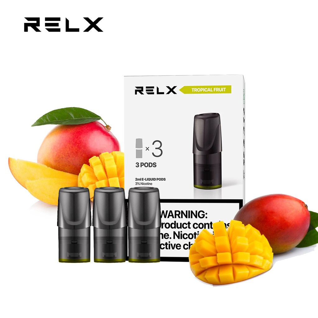 RELX 3 in 1 Relx Pods MANGO / TROPICAL FRUIT Electric Cigarette ...