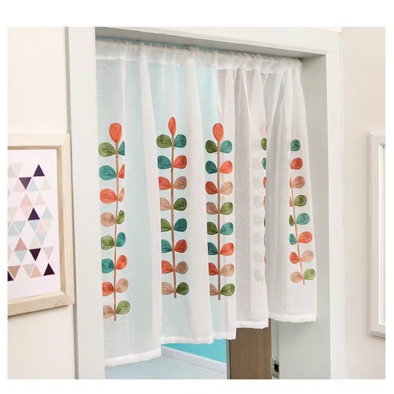 Japanese Garden Screen Partition Small Curtain Short Curtain Toilet Half Curtain Door Curtain Bedroom Bay Window Kitchen Curtain Shopee Philippines