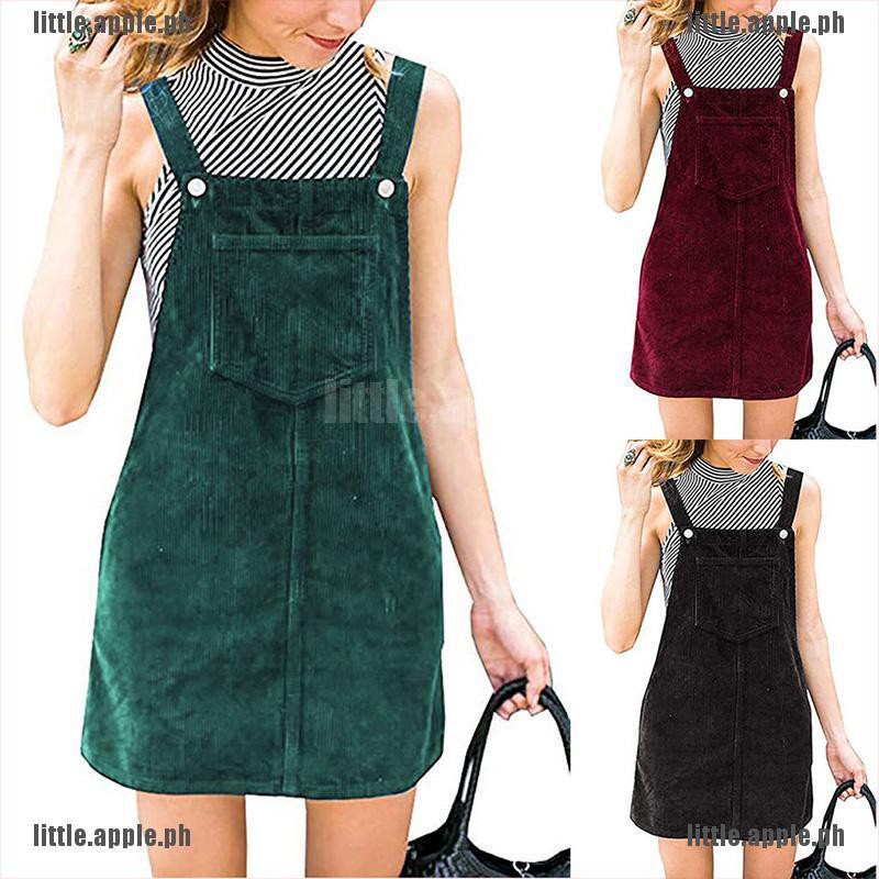dungaree skater dress