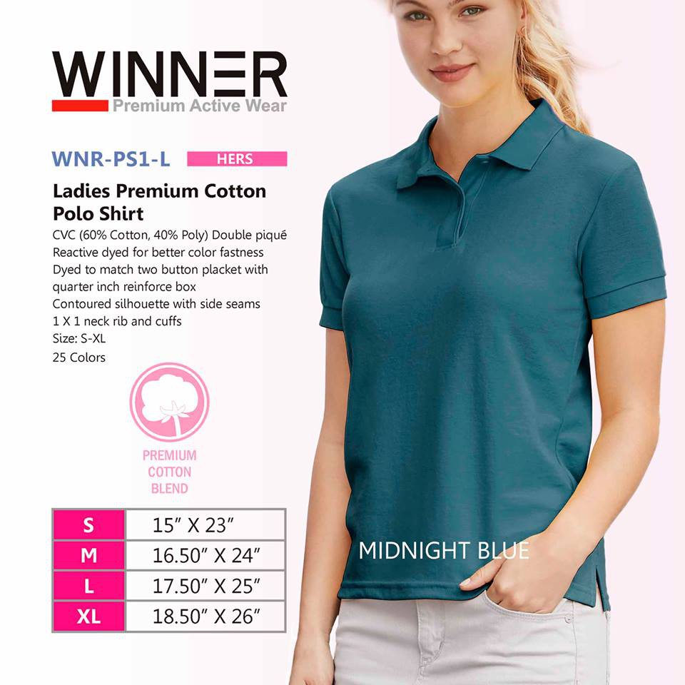 cotton polo shirts for ladies