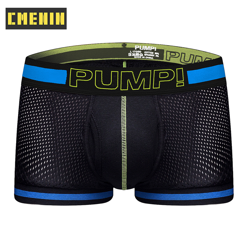 CMENIN Pump Sexy Boxers Men Underwear Mesh Breathable Men's Comfortable ...