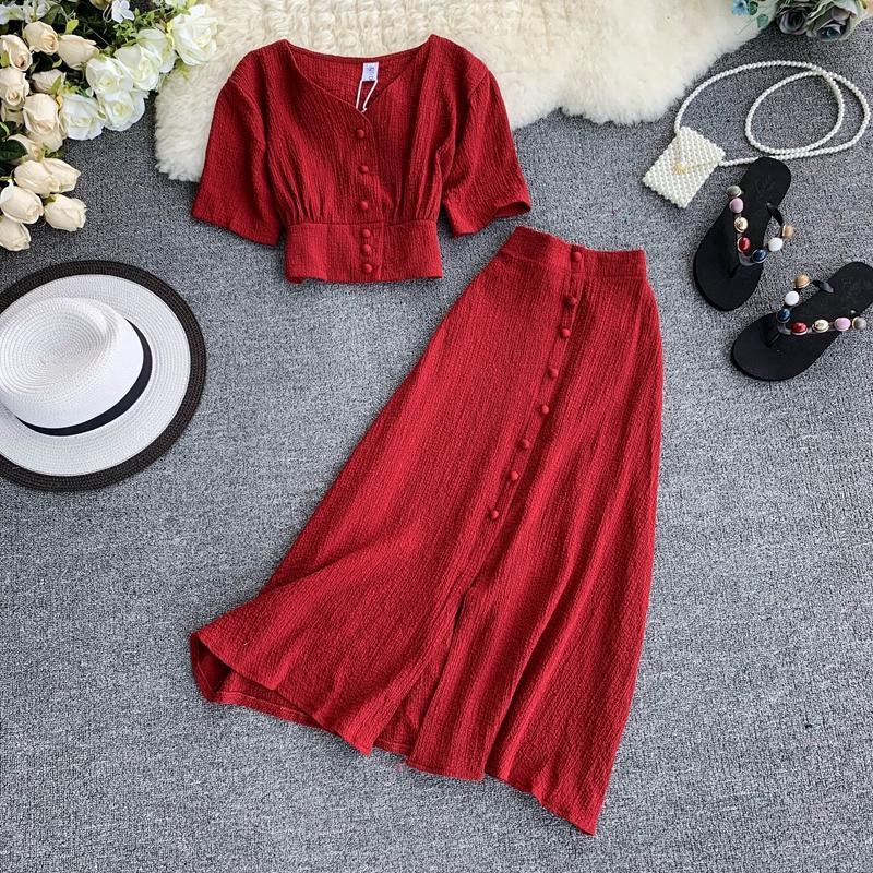 short top long skirt dress