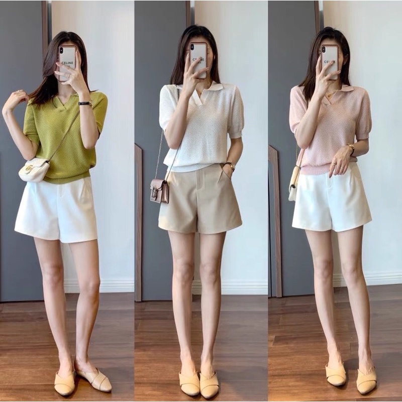 Eleven RRX Korean Knitted Plain Top # 39126 | Shopee Philippines